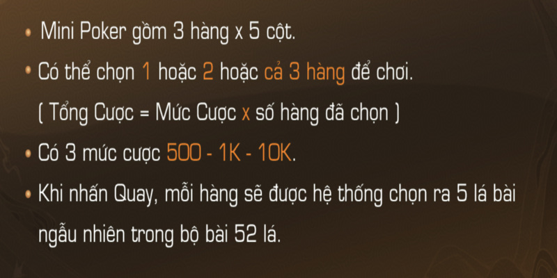 Cách Chơi Mini Poker Đơn Giản Tại Cổng Game Iwin 3 Hướng dẫn cách chơi mini poker đơn giản cho gamer